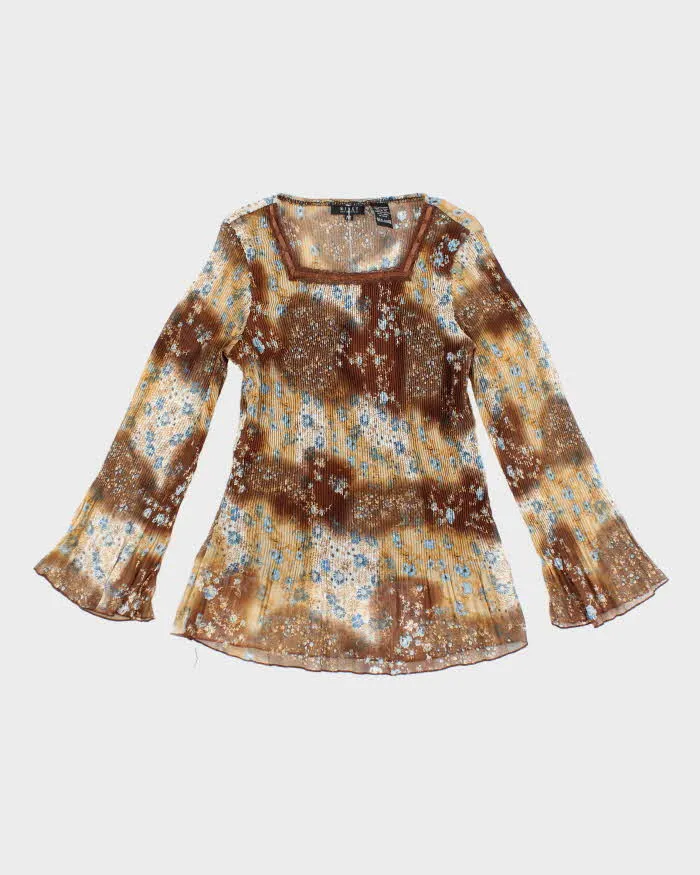 Vintage Y2k 00s Nikky Collection Pleated Top - M sold by Rokit