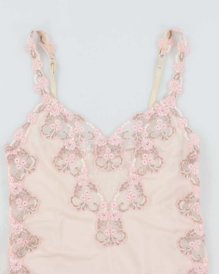 Vintage 90s Sheer Lace Slip Dress - S sold by Rokit product image thumbnail 3