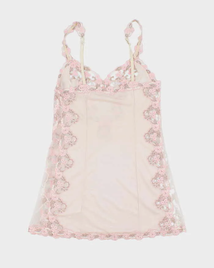 Vintage 90s Sheer Lace Slip Dress - S sold by Rokit product image thumbnail 2