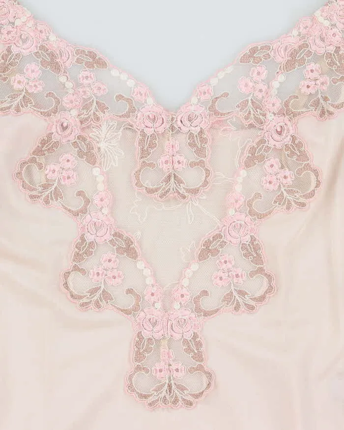 Vintage 90s Sheer Lace Slip Dress - S sold by Rokit product image thumbnail 5