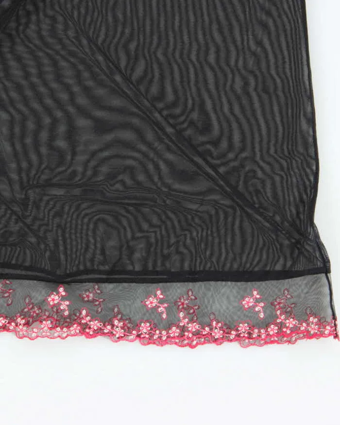 Vintage Y2k 00s Blush Mesh Slip Dress - S sold by Rokit product image thumbnail 5