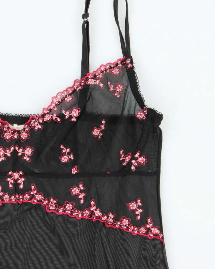 Vintage Y2k 00s Blush Mesh Slip Dress - S sold by Rokit product image thumbnail 4