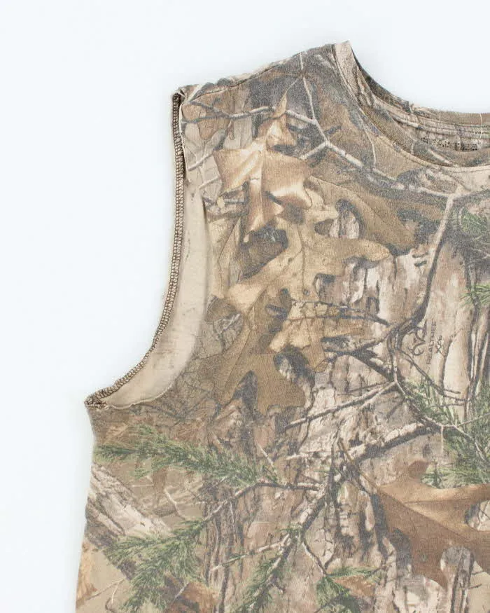 Vintage 2000's Real Tree Camouflage Cut Off T-Shirt - M sold by Rokit product image thumbnail 4