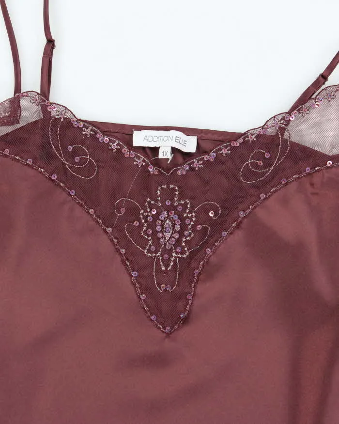 Vintage Y2k 00s Addition Elle Satin Slip Dress - XL sold by Rokit product image thumbnail 3