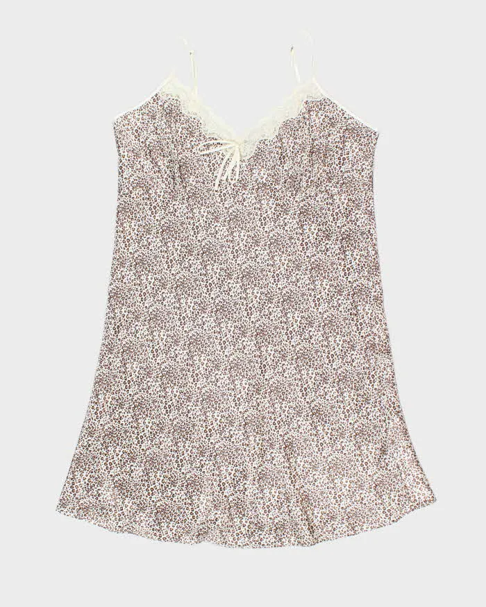 Vintage Y2k 00s Jessica Leopard Print Slip Dress - XL sold by Rokit