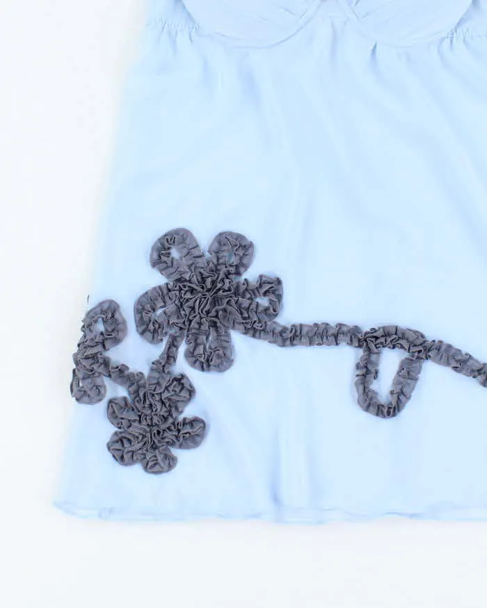 Vintage Y2k 00s La Senza Blue Sheer Slip Dress - S sold by Rokit product image thumbnail 4