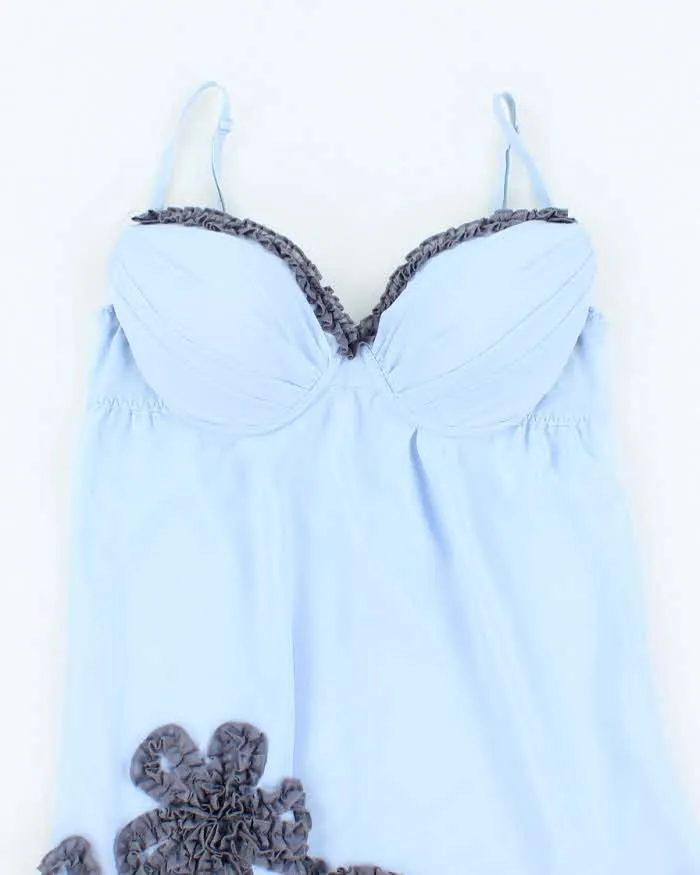 Vintage Y2k 00s La Senza Blue Sheer Slip Dress - S sold by Rokit product image thumbnail 3