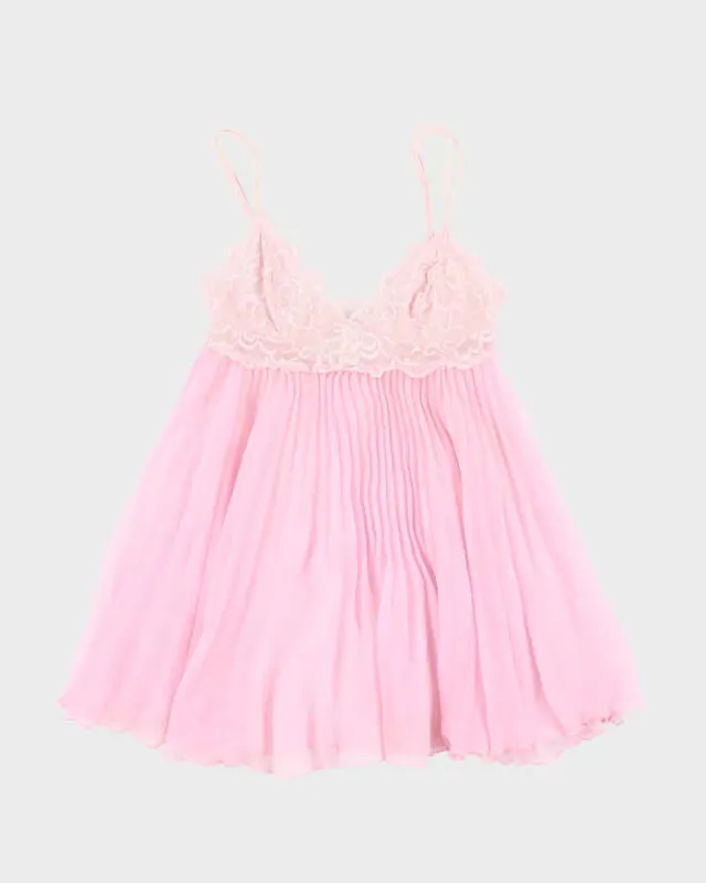 Vintage Y2k 00s La Senza Pleated Mesh Top - S sold by Rokit