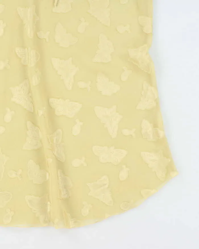 Vintage Y2k 00s Jessica Yellow Mesh Dress - XL sold by Rokit product image thumbnail 4