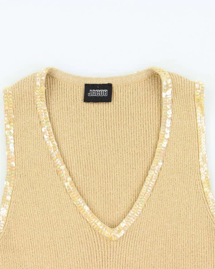 Vintage 90s Jacob Sequin Knit Top - S sold by Rokit product image thumbnail 3