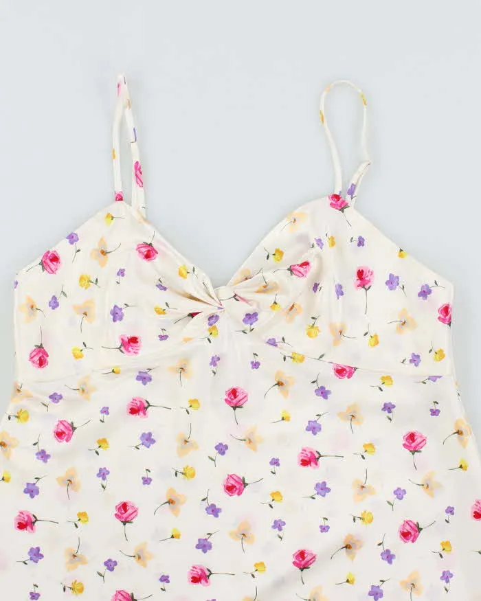 Vintage 90s Versailles Floral Satin Dress - S sold by Rokit product image thumbnail 3