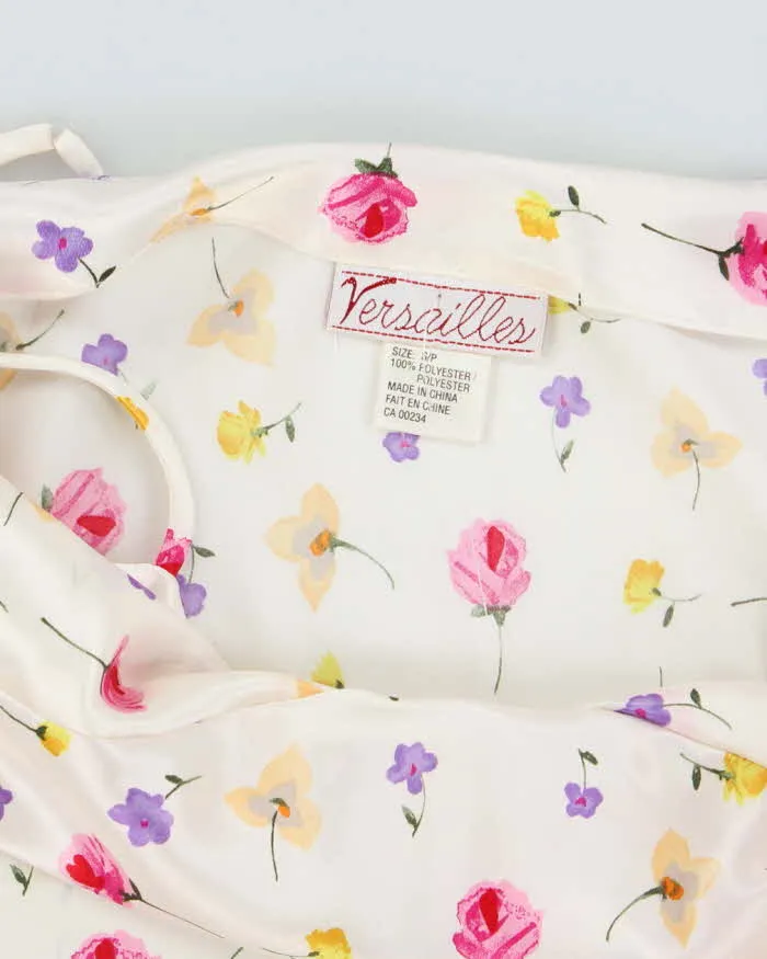 Vintage 90s Versailles Floral Satin Dress - S sold by Rokit product image thumbnail 5