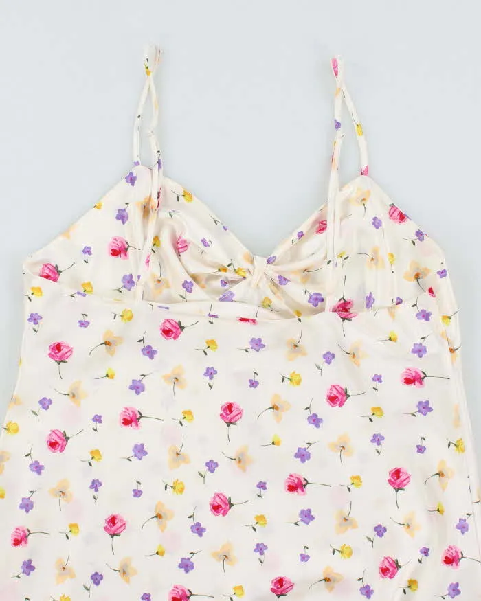 Vintage 90s Versailles Floral Satin Dress - S sold by Rokit product image thumbnail 4