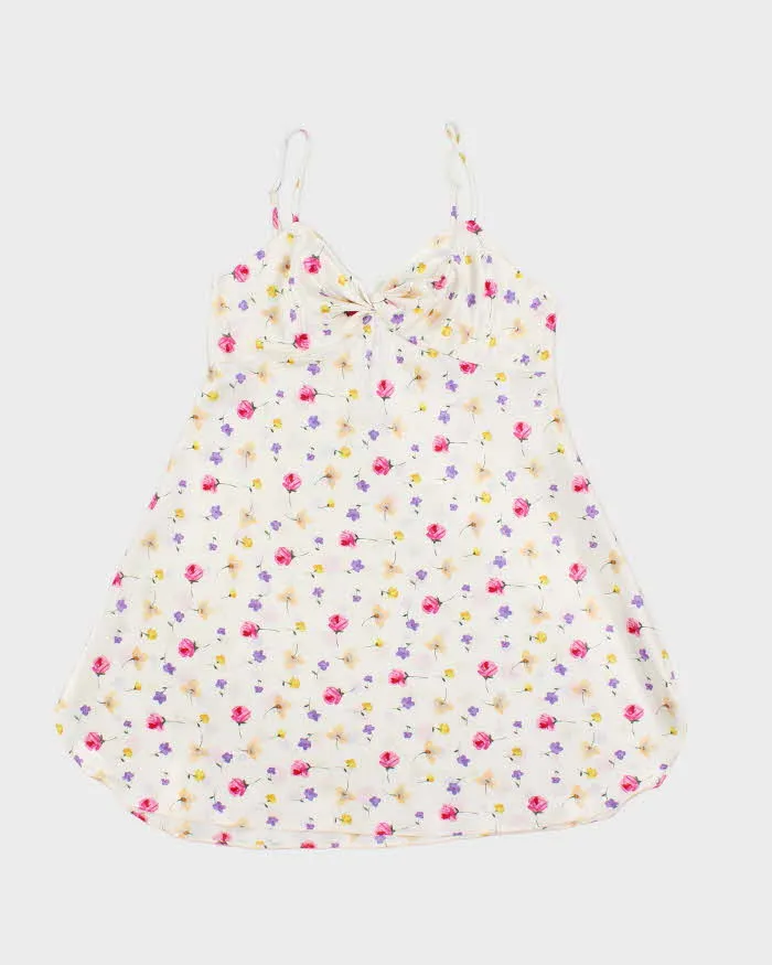 Vintage 90s Versailles Floral Satin Dress - S sold by Rokit