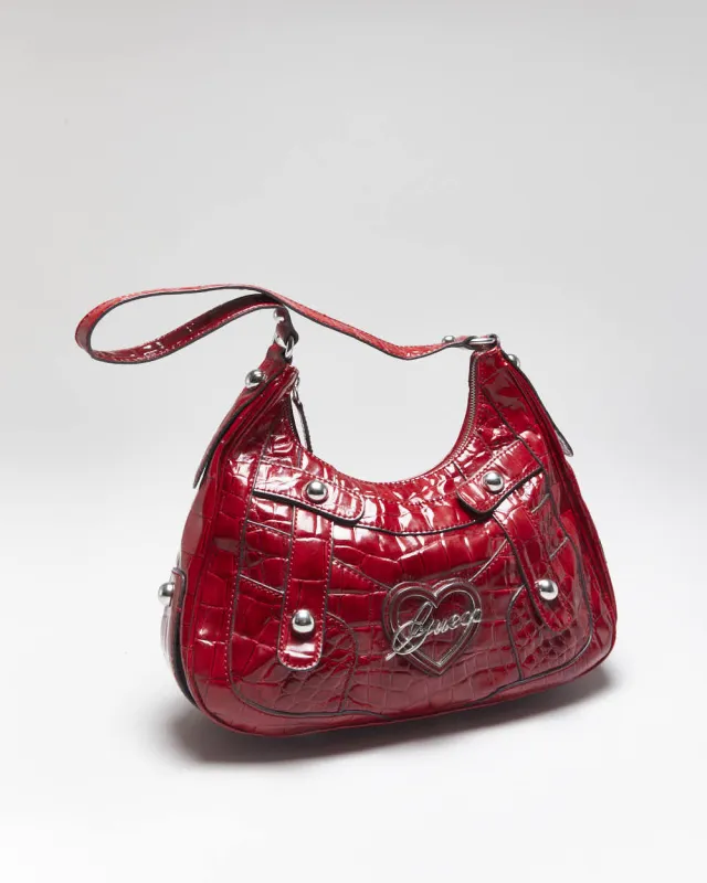 Vintage Y2k 00s Guess Red Handbag sold by Rokit
