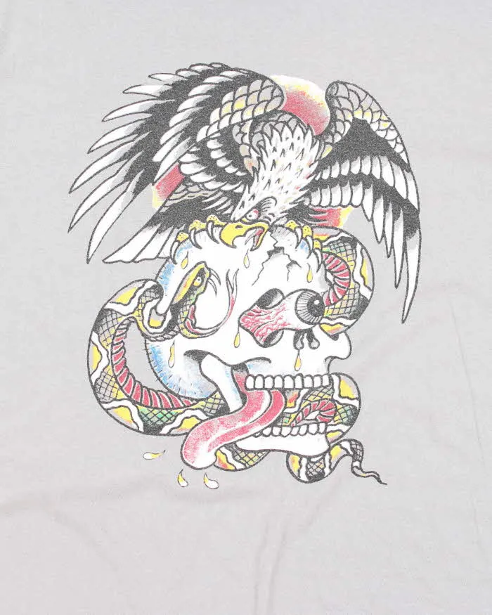 Vintage Y2K Ed Hardy Tribal Logo T-Shirt - L sold by Rokit product image thumbnail 3