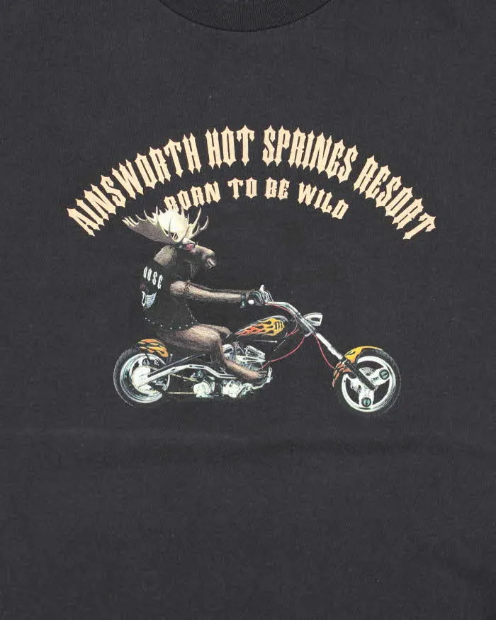 Vintage 2000's Moose Biker Graphic T-Shirt - M sold by Rokit product image thumbnail 3