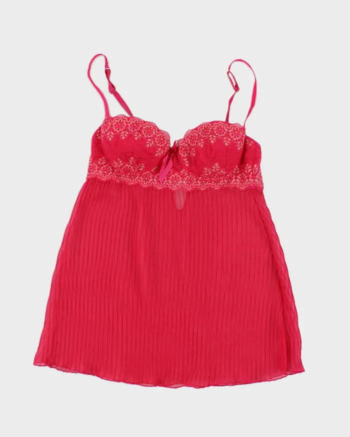 Vintage Y2k 00s Victoria's Secret Pleated Cami - M sold by Rokit