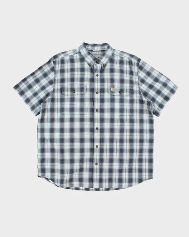 Vintage Carhartt Checked Short Sleeve Shirt - XL sold by Rokit