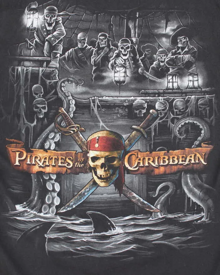 Vintage Y2K Disney Pirates of the Caribbean Ride Graphic T-Shirt - XL sold by Rokit product image thumbnail 4