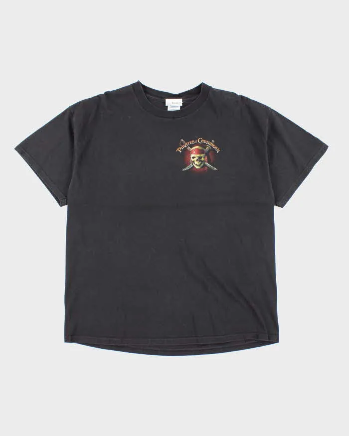 Vintage Y2K Disney Pirates of the Caribbean Ride Graphic T-Shirt - XL sold by Rokit