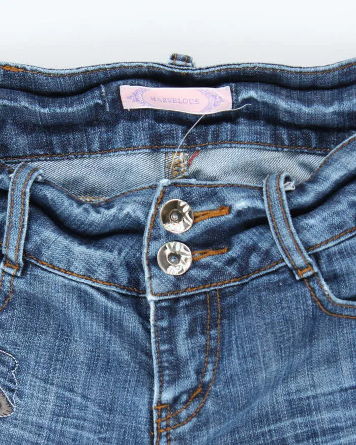Vintage Y2k 00s Marvellous Embroidered Jeans - W26 L32 sold by Rokit product image thumbnail 5
