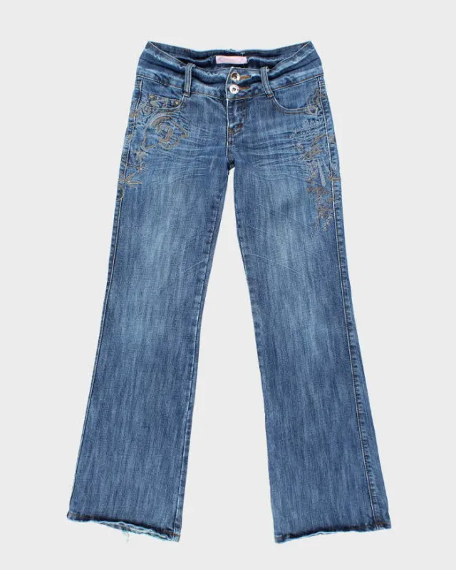 Vintage Y2k 00s Marvellous Embroidered Jeans - W26 L32 sold by Rokit
