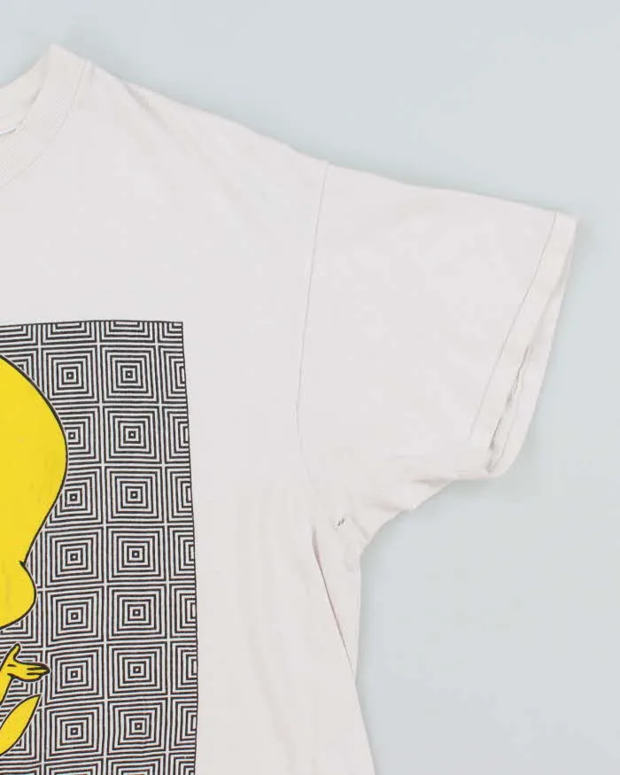 Vintage 90's Looney Tunes Tweety Oversized Graphic T-Shirt - XL sold by Rokit product image thumbnail 4