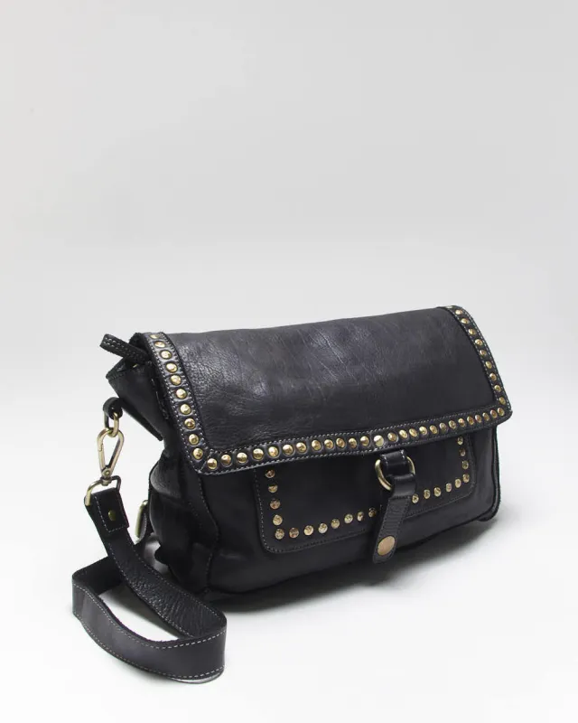 Vintage Bolsa Nova Leather Studded Bag sold by Rokit