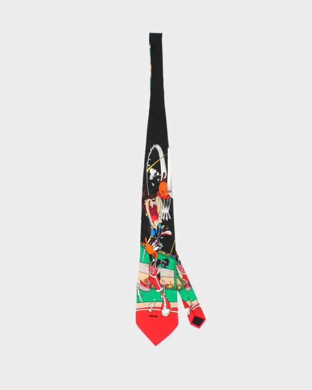 Vintage 90s Looney Tunes Silk Tie sold by Rokit