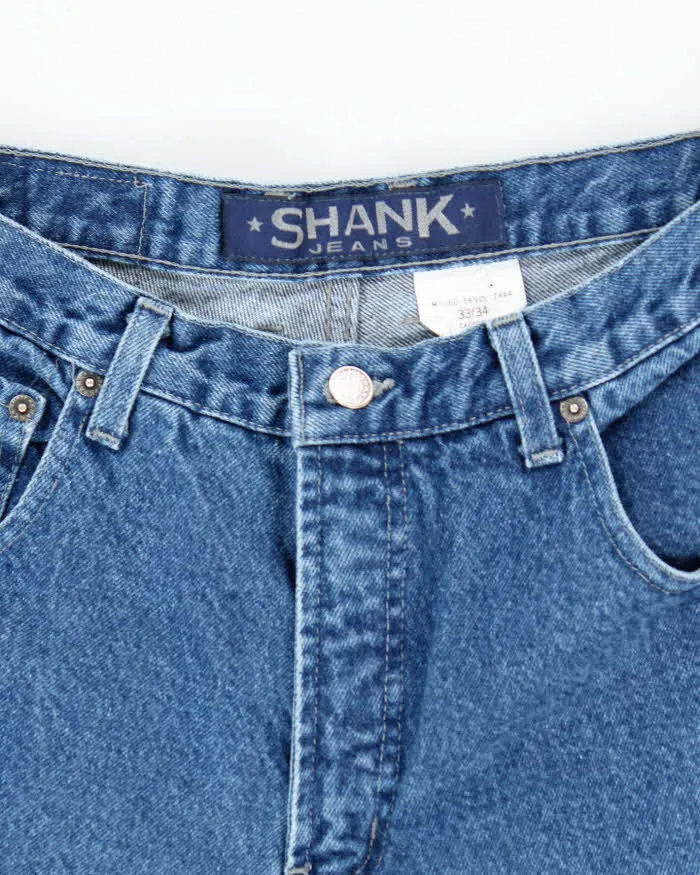 Vintage 2000's Shank Wide Leg Dark Wash Jeans - W30 L33 sold by Rokit product image thumbnail 5