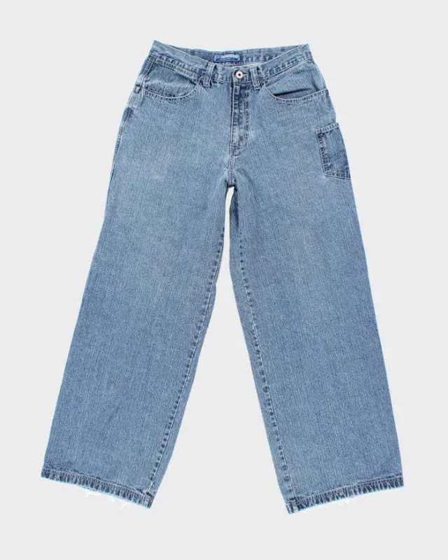 Vintage Y2K Blue Notes Light Wash Wide Leg Jeans - W29 L30 made by Rokit