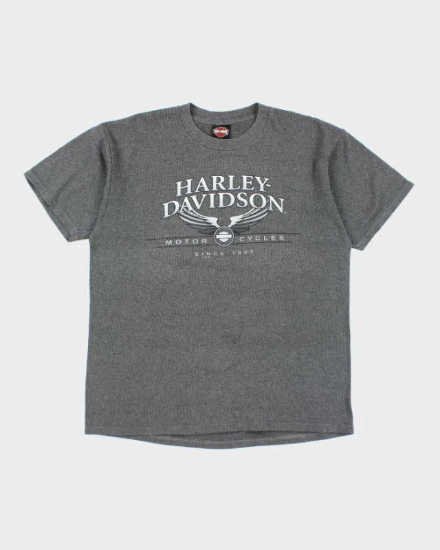 Vintage Y2k 00s Harley Davidson Waffle T-shirt - L sold by Rokit