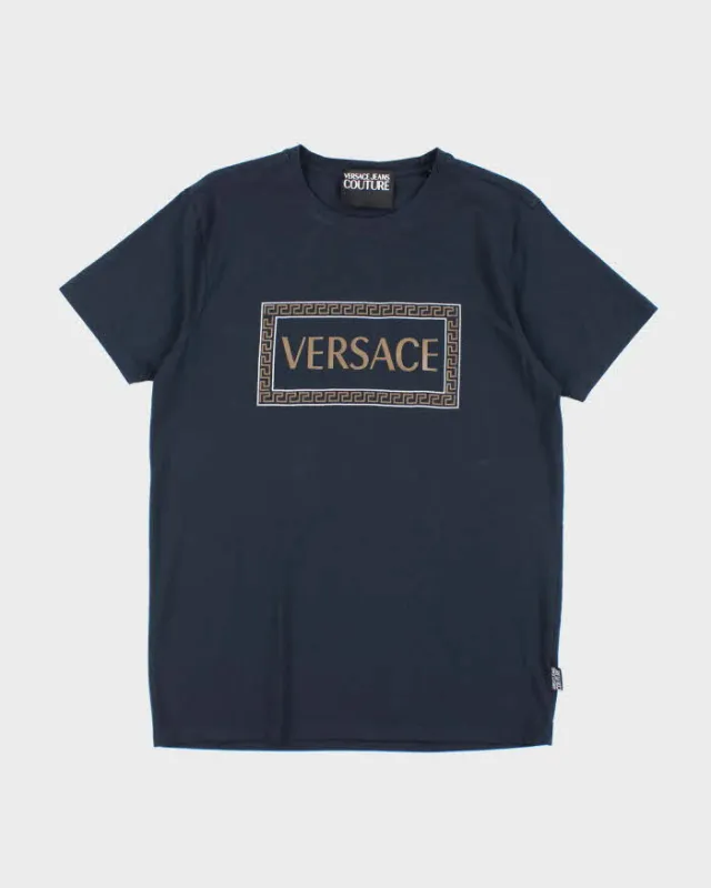 Versace Navy Short Sleeve T-shirt - XL sold by Rokit
