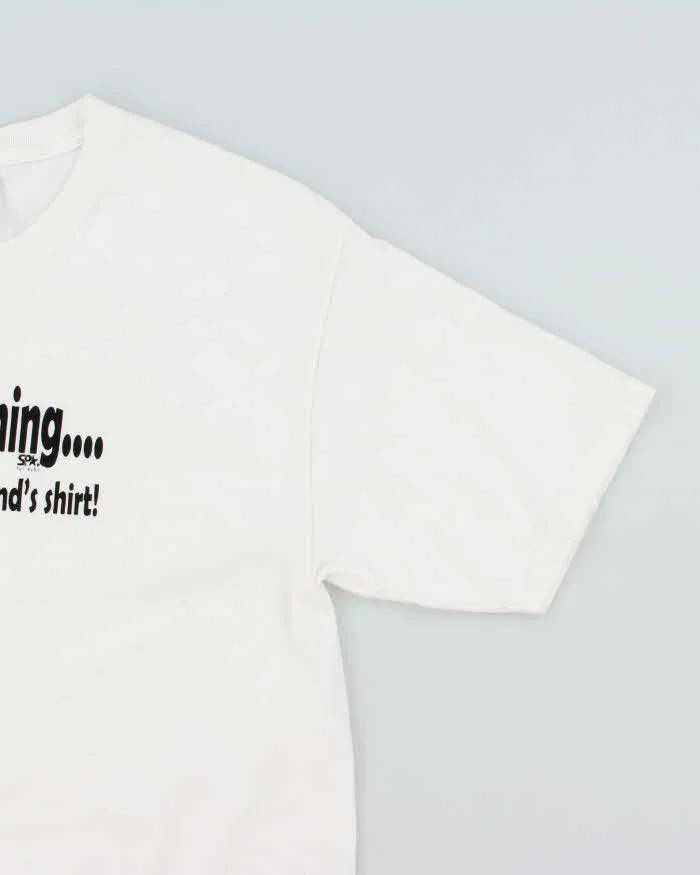 Vintage 2000's Keep Laughing Funny Slogan T-Shirt - M sold by Rokit product image thumbnail 4