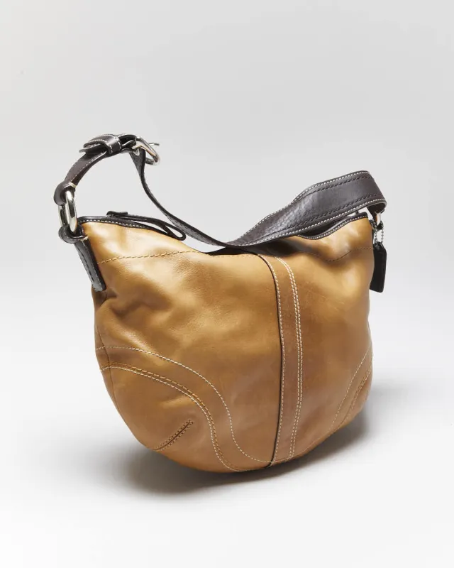 Vintage Y2k 00s Coach Leather Handbag sold by Rokit