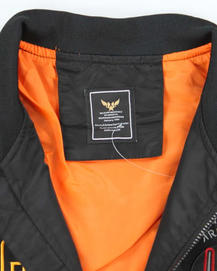 Vintage 2000's Embroidered Bomber Style Flight Jacket - M sold by Rokit product image thumbnail 5