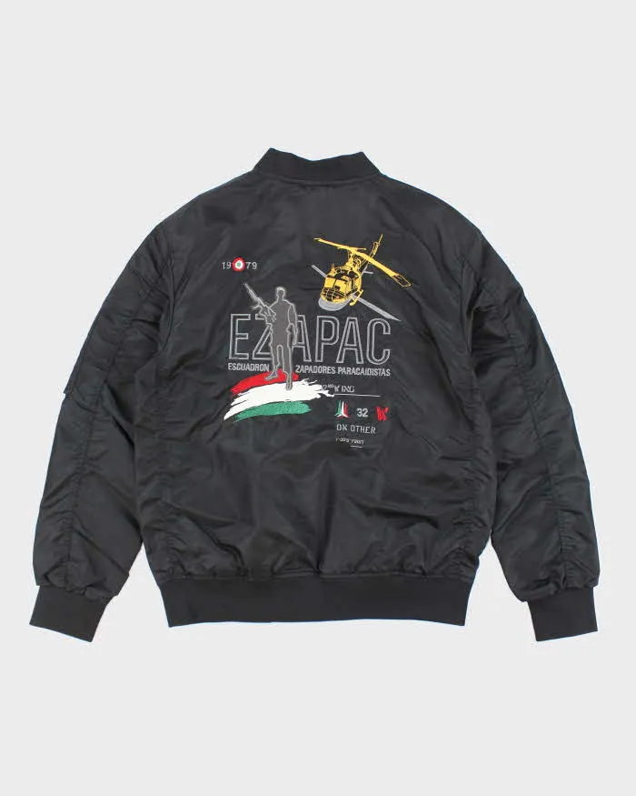 Vintage 2000's Embroidered Bomber Style Flight Jacket - M sold by Rokit product image thumbnail 2