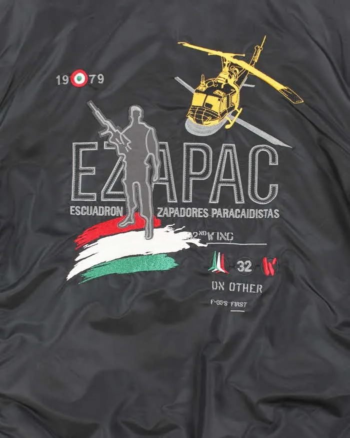 Vintage 2000's Embroidered Bomber Style Flight Jacket - M sold by Rokit product image thumbnail 4