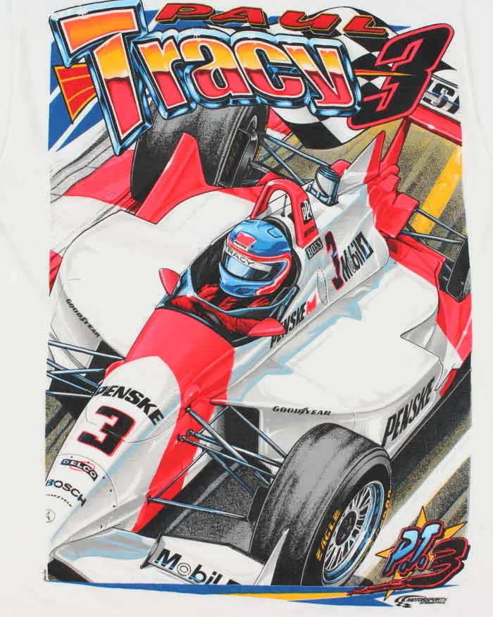 Vintage Paul Tracy Car Racing T-Shirt - M sold by Rokit product image thumbnail 4