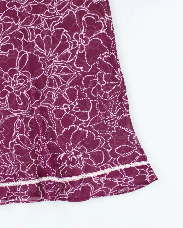 Vintage Y2k 00s Floral Mesh Dress - M sold by Rokit product image thumbnail 5