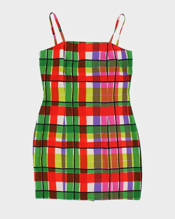 Vintage 90s Girazore Check Dress - M sold by Rokit