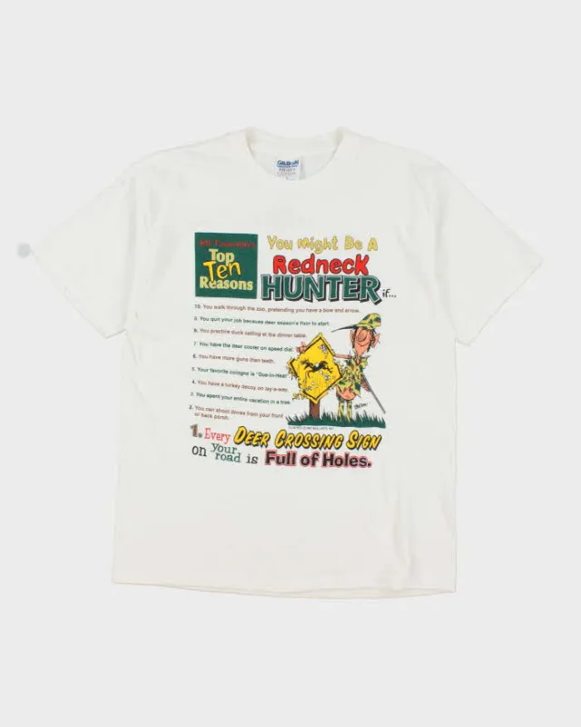 Vintage 2000's Redneck Hunter Comedy Graphic T-Shirt - L sold by Rokit