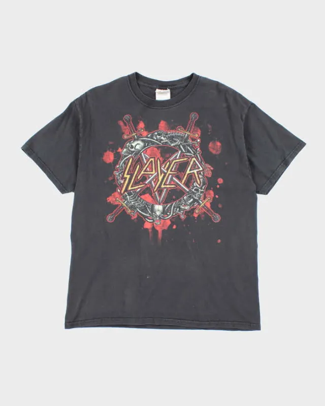 Vintage Slayer Bloody Emblem Graphic T-Shirt - L sold by Rokit
