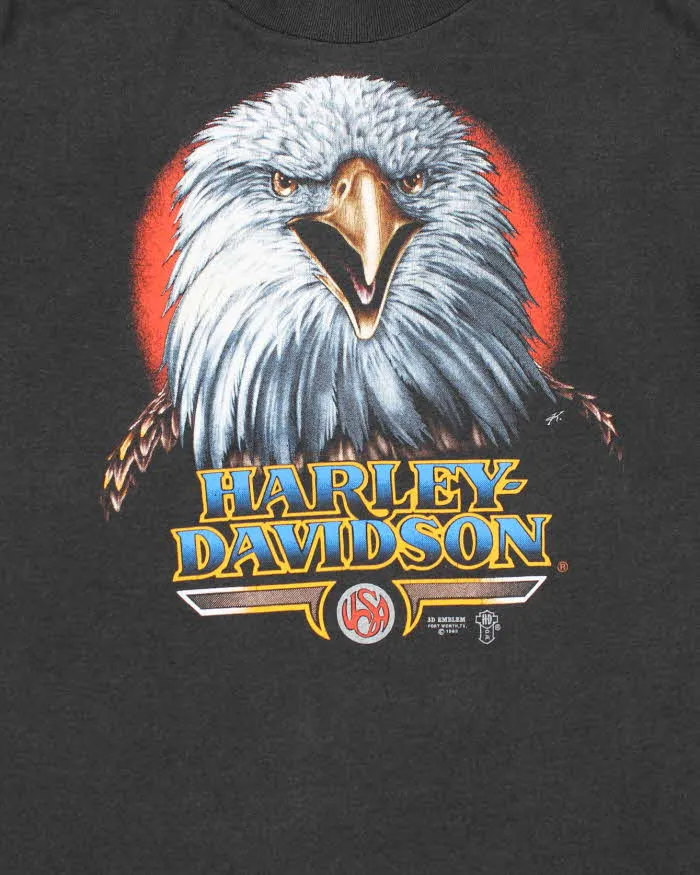 Vintage 90s Harley Davidson Single Stitch T-shirt - L sold by Rokit product image thumbnail 3