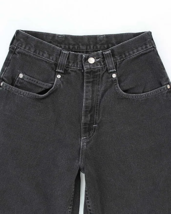 Vintage Lee Wide Leg Black Dark Wash Jeans - W28 L25 sold by Rokit product image thumbnail 3