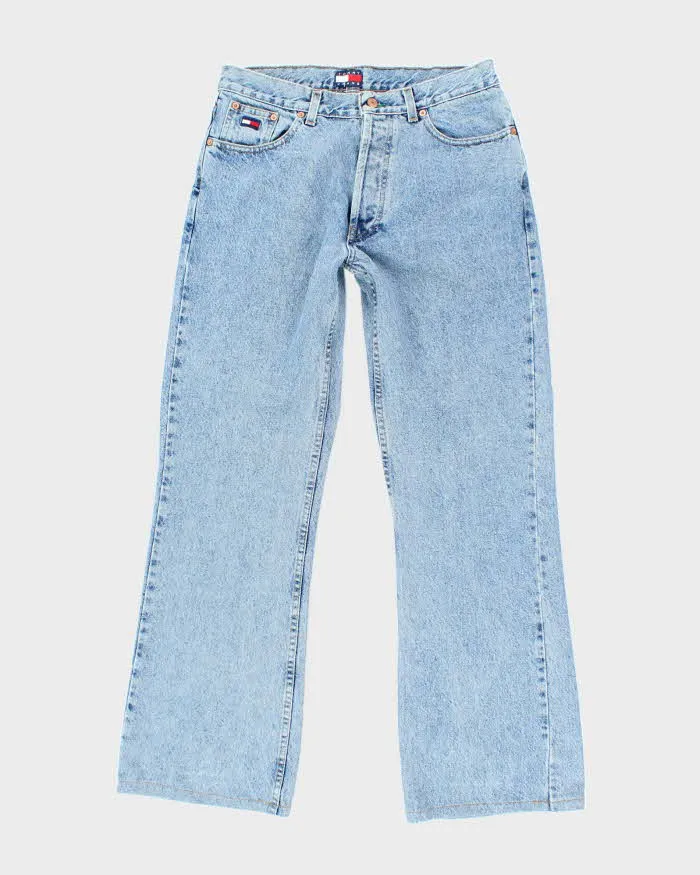 Vintage Y2K Tommy Hilfiger Lightweight Wide Leg Jeans - W32 L31 sold by Rokit