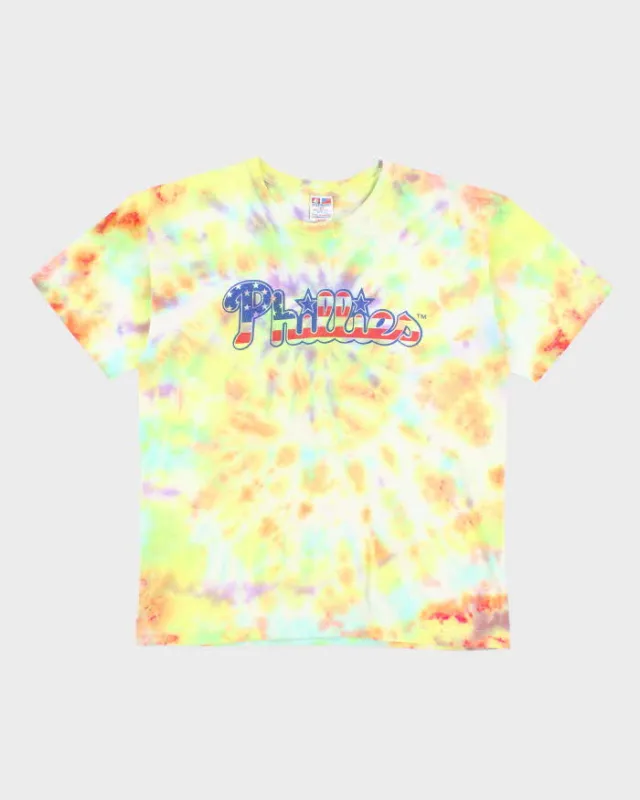 Vintage Phillies Tie-Dye T-shirt - L sold by Rokit