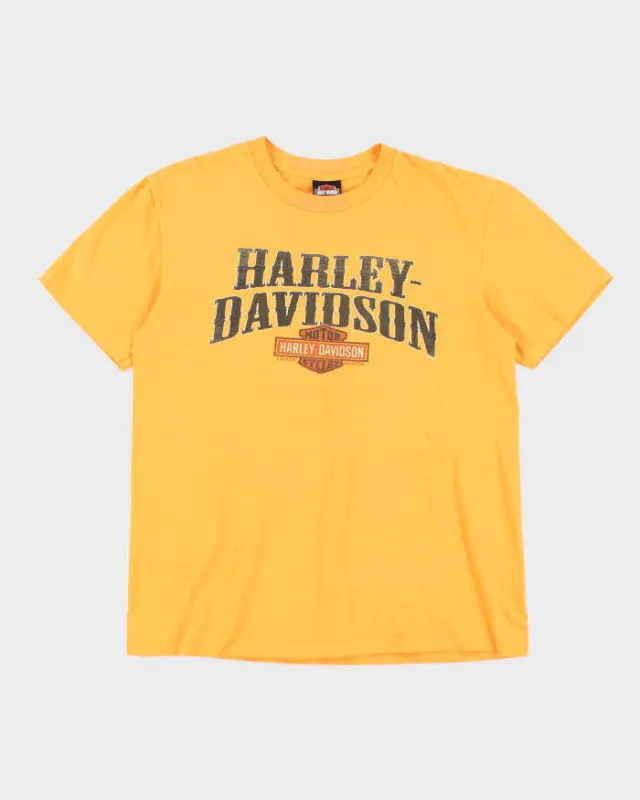 Vintage Harley Davidson Spell Out Logo T-Shirt - L sold by Rokit
