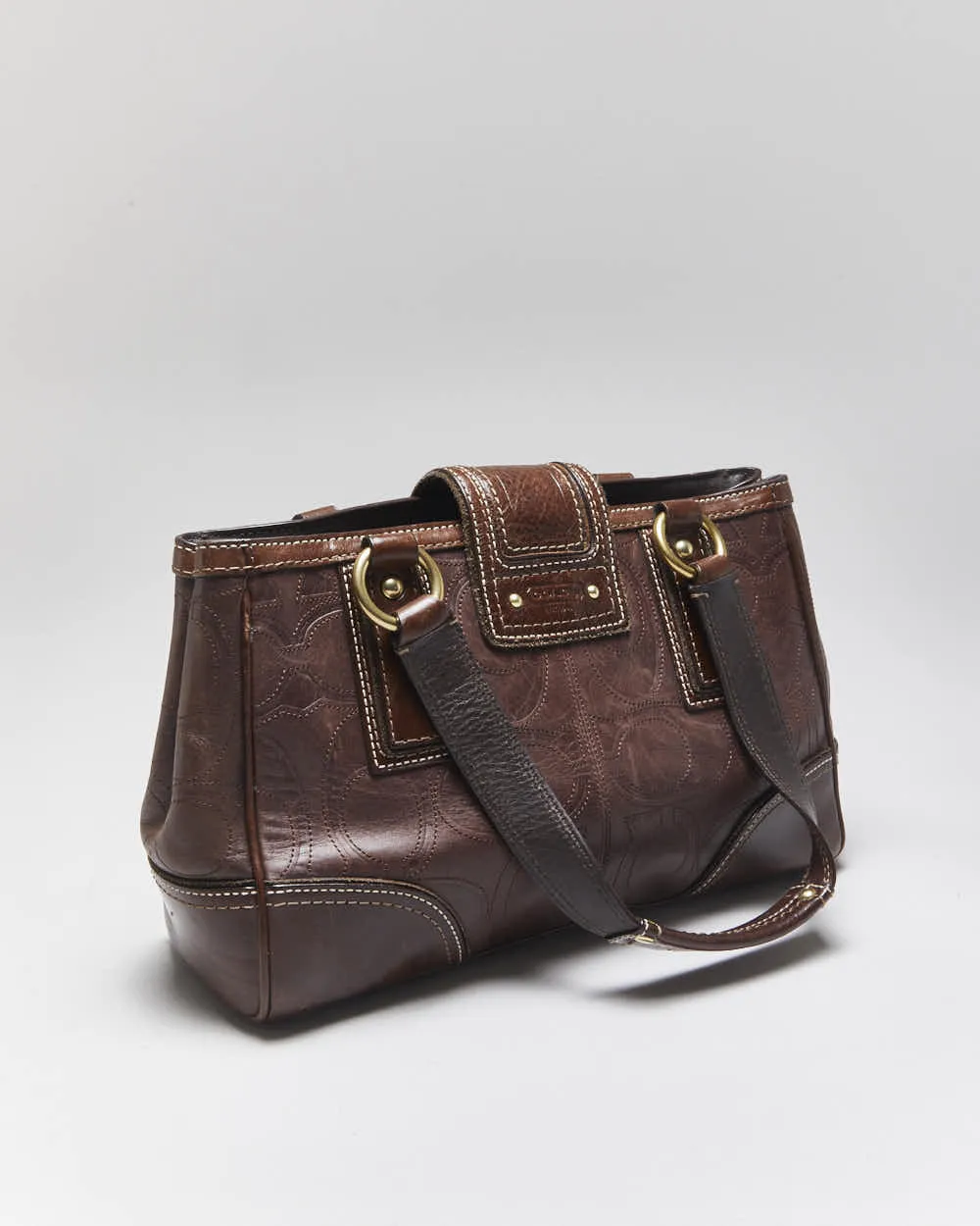 Vintage Y2k 00s Danier Red Leather Handbag sold by Rokit product image thumbnail 2